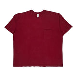 Made In USA Blank Gap T-Shirt - 2XL Red Cotton