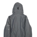COLUMBIA Womens Grey Outdoor Jacket M Polyamide Blend Plain Hooded Zip