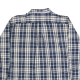 TOMMY HILFIGER Mens Blue & Cream Checked Shirt 2XL Cotton Blend Long Sleeve