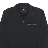 ENGELBERT STRAUSS Mens Black Half Zip Sweatshirt S Workwear Pullover Cotton