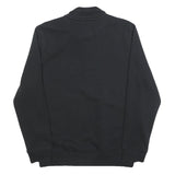 ENGELBERT STRAUSS Mens Black Half Zip Sweatshirt S Workwear Pullover Cotton