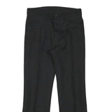 LEVI'S Mens Black Polyester Regular Flared Trousers W28 L26