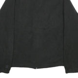 STARTER Mens Black Jacket L Polyester Plain Zip Comfort Casual Sportswear