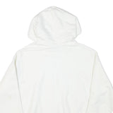 CHAMPION Mens White Cotton Blend Pullover Hoodie M Classic Logo Sweatshirt