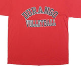 GILDAN Mens Red Durango Volleyball Graphic T-Shirt L Crew Neck Short Sleeve