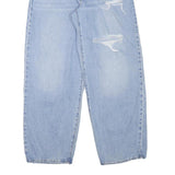 LEVI'S Womens Loose Blue Denim Light W30 L28 Casual Zip Cotton Blend Jeans