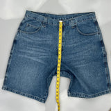 Carpenter Wrangler Denim Shorts - 37W 10L Blue Cotton