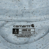 Carhartt T-Shirt - Small Blue Cotton