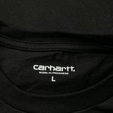 Carhartt Long Sleeve T-Shirt - Large Black Cotton