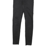 LEVI'S 720 Womens Jeans Black Slim Skinny Denim Medium W24 L26 Skinny Fit Zip