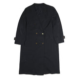 DEL MOD Womens Black Classic Long Sleeve Button Closure Cotton Blend Jacket L