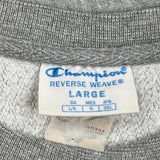 Reverse Weave Champion Sweatshirt - Large Gray Cotton