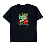 40 Peacock Single Stitch T-Shirt - Large Black Cotton