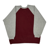 Blank Wilson Sweatshirt - Large Burgundy Cotton Blend