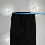 Unbranded Carpenter Pants - 36W 32L Black Cotton