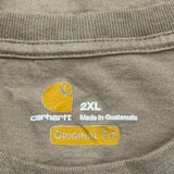 Carhartt T-Shirt - 2XL Brown Cotton