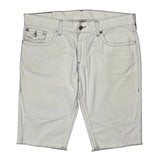 True Religion Denim Shorts - 42W 12L White Cotton