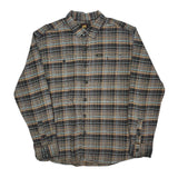 Lee Checked Flannel Shirt - XL Blue Cotton
