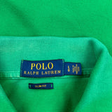 Polo By Ralph Lauren Slim Fit Polo Shirt - Large Green Cotton