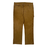 Dickies Carpenter Pants - 36W 32L Brown Cotton