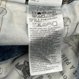 Levis 505 Jeans - 33W 30L Blue Cotton