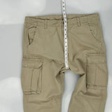 Levis Cargo Trousers - 37W 33L Khaki Cotton