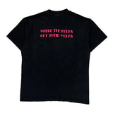 Diner Hanes Graphic T-Shirt - Large Black Cotton