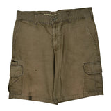 Dickies Cargo Shorts - 36W 9L Brown Cotton