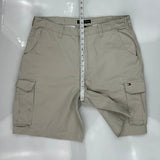 Tommy Hilfiger Cargo Shorts - 36W 9L Beige Cotton