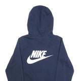 Nike Womens Navy Blue Stranger Things Hawkins Phys Ed Hoodie XS Cotton Blend