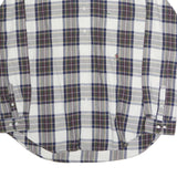 TOMMY HILFIGER Mens Blue Brown Check Shirt XL Button Down Collar Long Sleeve
