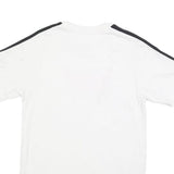 NIKE Mens White & Red Graphic T-Shirt S Short Sleeve Crew Neck Sportswear