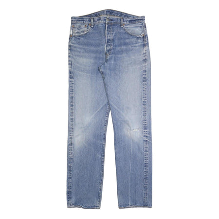 LEVI'S 501 Mens Jeans Blue Regular Straight Denim Medium W38 L36 Classic Fit