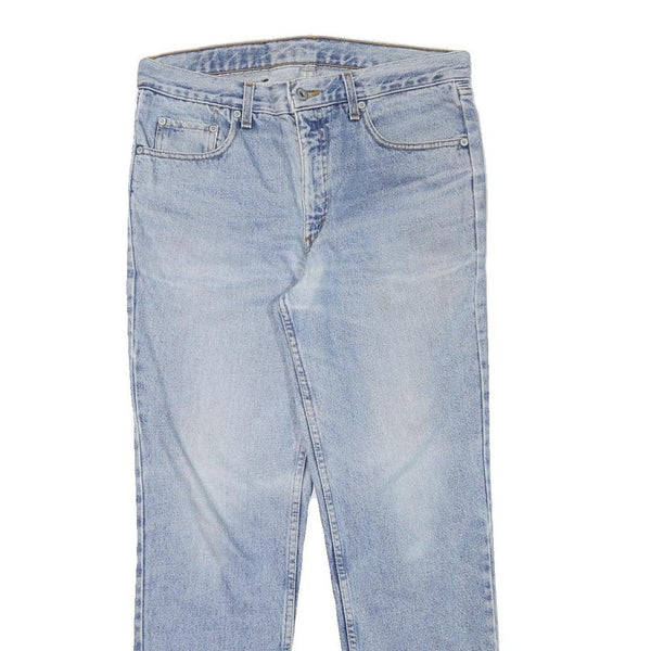 LEVI'S Mens Slim Blue Denim Light Wash Jeans W32 L28 Classic Zip Pocket