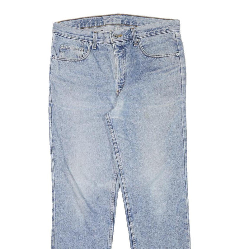 LEVI'S Mens Slim Blue Denim Light Wash Jeans W32 L28 Classic Zip Pocket