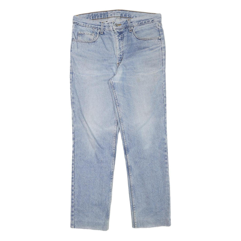 LEVI'S Mens Slim Blue Denim Light Wash Jeans W32 L28 Classic Zip Pocket