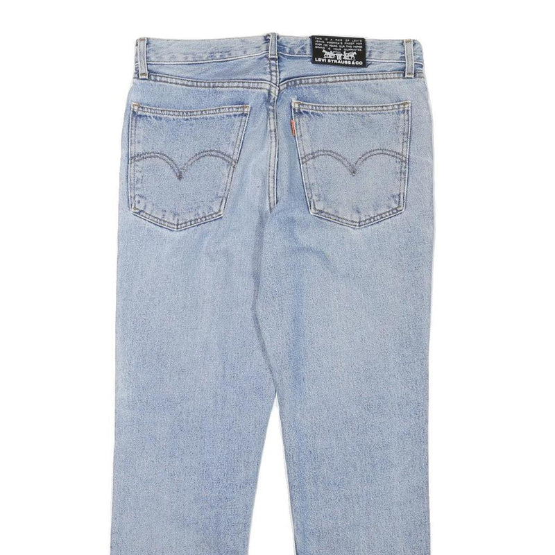 LEVI'S Mens Slim Blue Denim Light Wash Jeans W32 L28 Classic Zip Pocket