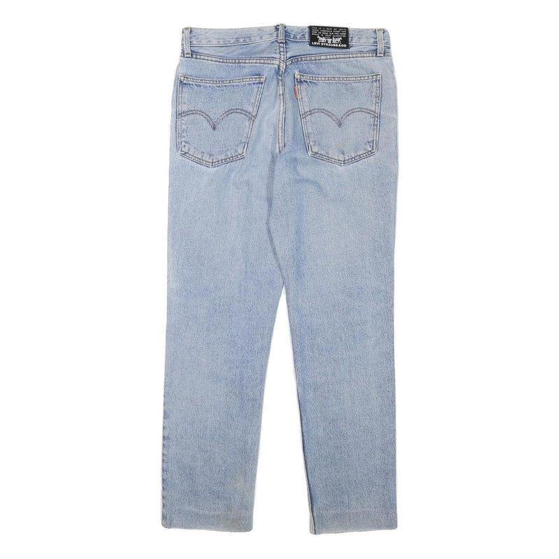 LEVI'S Mens Slim Blue Denim Light Wash Jeans W32 L28 Classic Zip Pocket