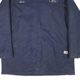 WORK KING Mens Navy Blue Ford OTP Paint Dept Jacket XL Cotton Blend Zip Workwear