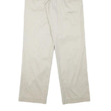 DOCKERS Mens Cotton Blend Beige Regular Straight Trousers W30 L32 Casual