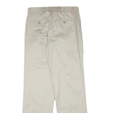 DOCKERS Mens Cotton Blend Beige Regular Straight Trousers W30 L32 Casual