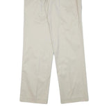 DOCKERS Mens Cotton Blend Beige Regular Straight Trousers W30 L32 Casual
