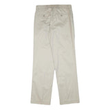 DOCKERS Mens Cotton Blend Beige Regular Straight Trousers W30 L32 Casual