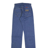 WRANGLER Womens Regular Fit Straight Blue Denim Jeans W24 L34 Classic Zip
