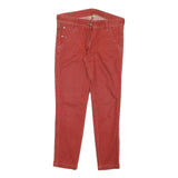 JACOB COHEN Womens Slim Slim Skinny Jeans Red Denim W30 L27 Stylish Casual