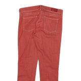 JACOB COHEN Womens Slim Slim Skinny Jeans Red Denim W30 L27 Stylish Casual