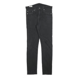 LEVI'S 510 BIG E Mens Slim Black Denim Medium W32 L29 Zip Jeans