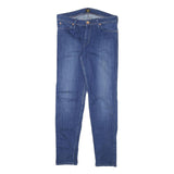 LEE Womens Slim Skinny Blue Denim Regular Wash Jeans W30 L28 Stylish Zip Closure