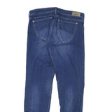 LEE Womens Slim Skinny Blue Denim Regular Wash Jeans W30 L28 Stylish Zip Closure