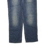 CARHARTT Mens Regular Fit Blue Denim Jeans W38 L32 Classic Zip Pocket